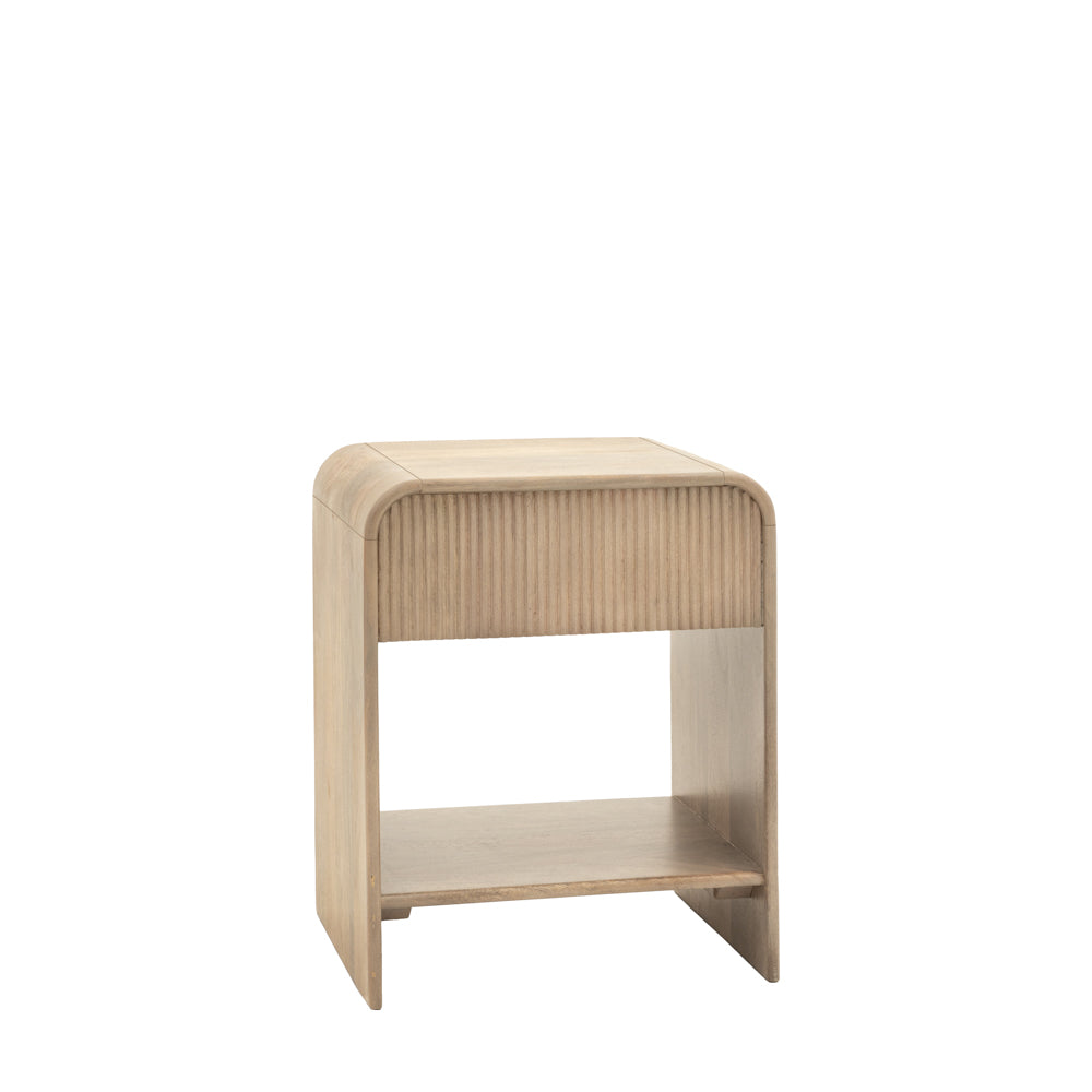 Pavia 1 Drawer Bedside Table Large