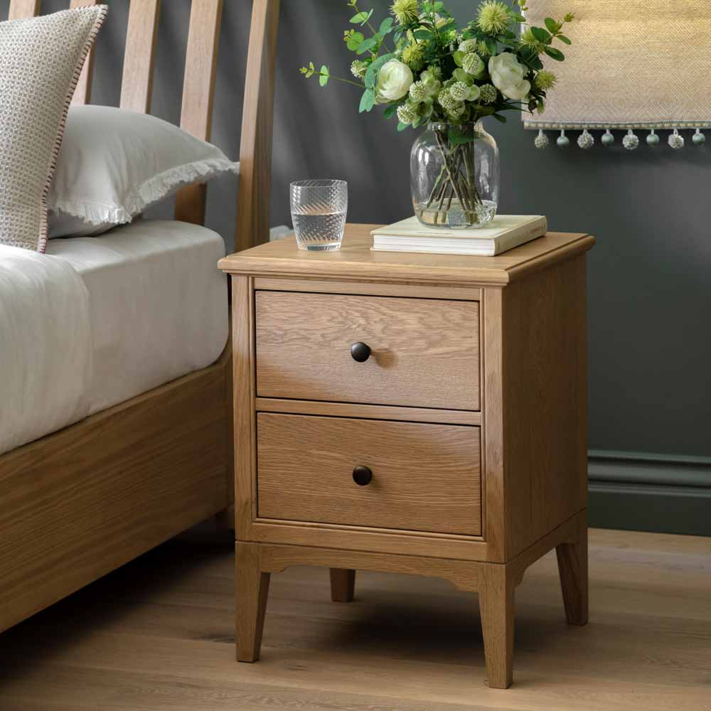 Astley 2 Drawer Bedside Table