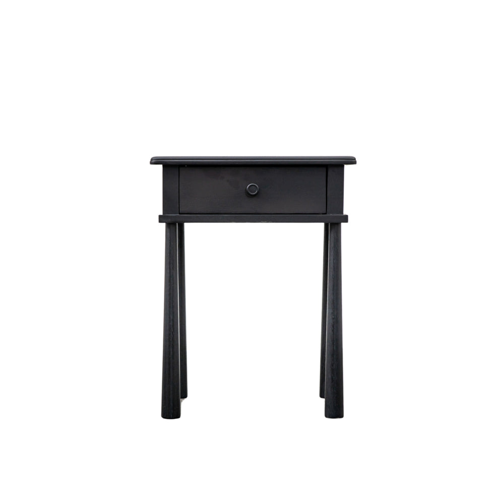 Harbin 1 Drawer Bedside Table Black