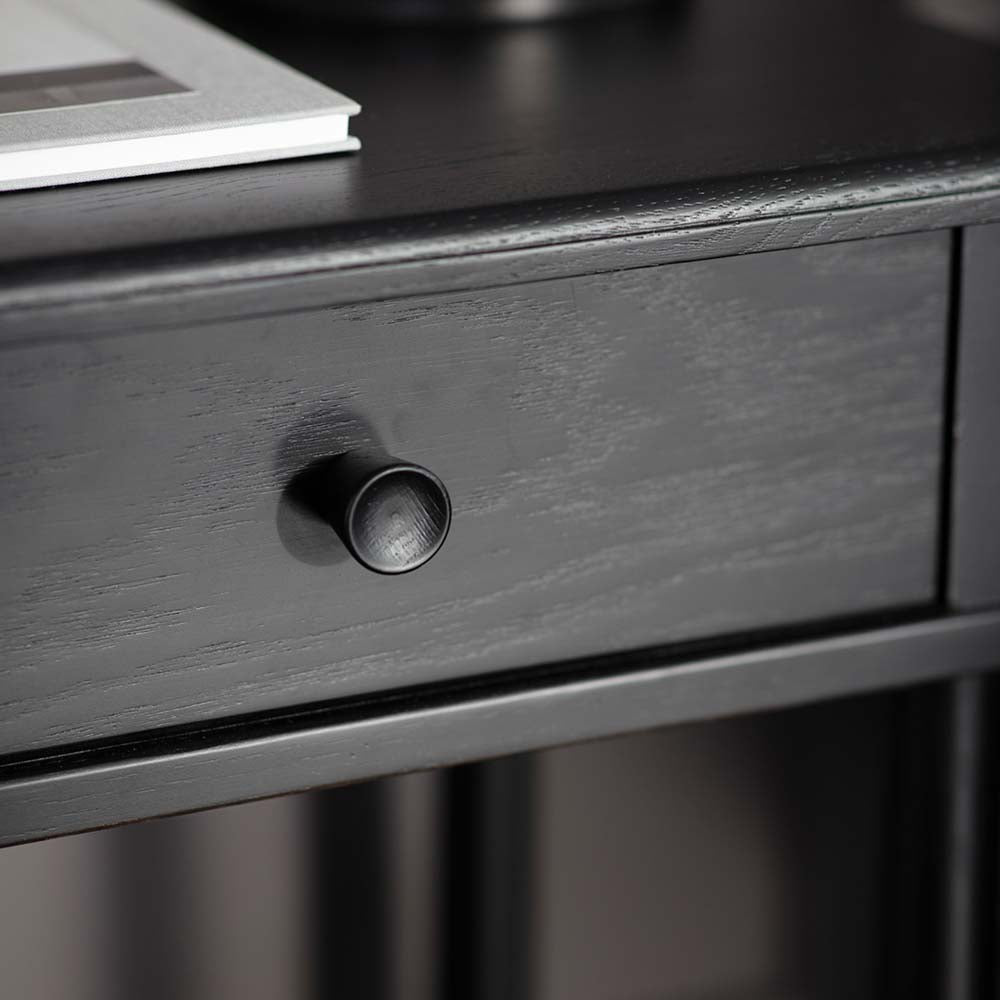 Harbin 1 Drawer Bedside Table Black