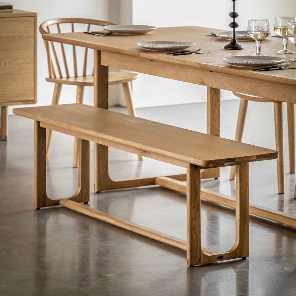 Hamburg Dining Bench Natural