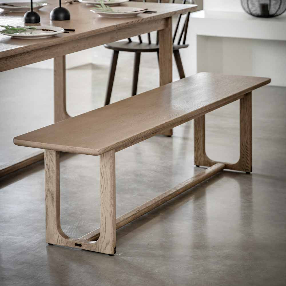 Hamburg Dining Bench Smoked