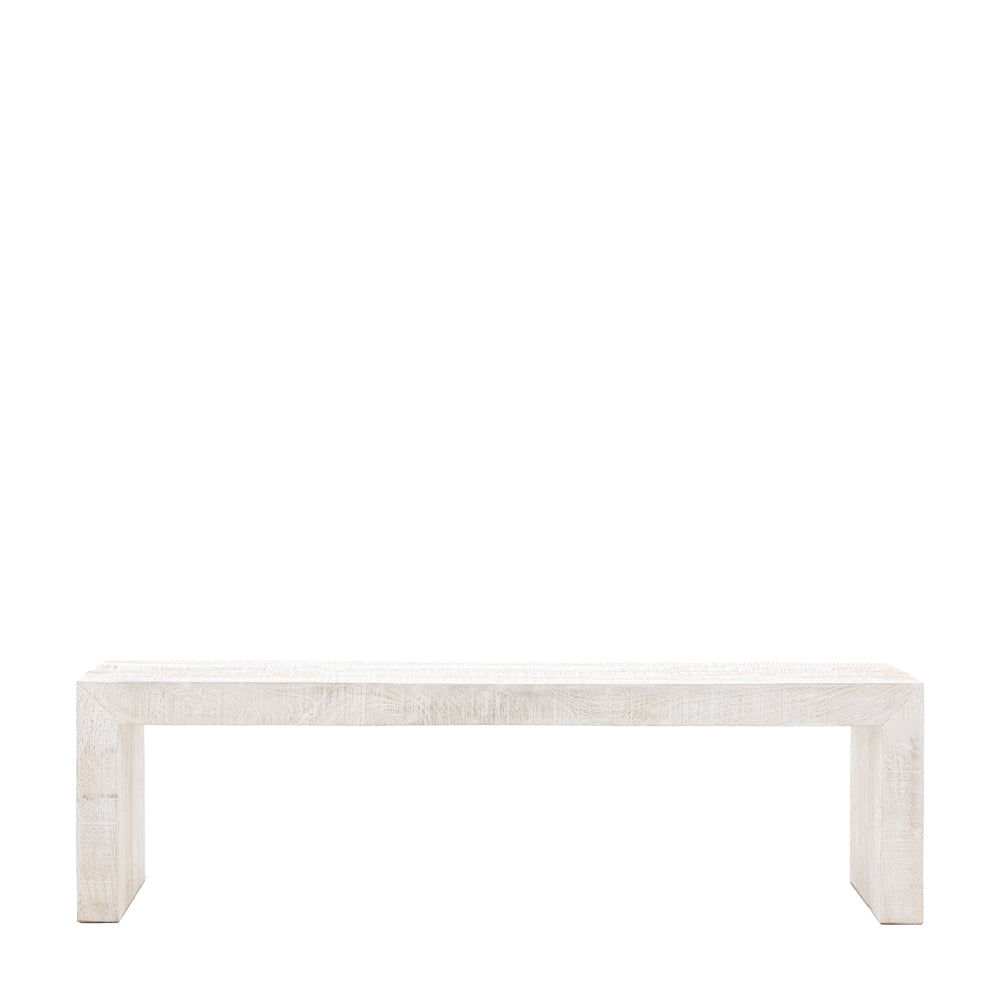 Helsinki Dining Bench Whitewash