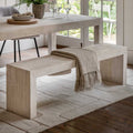Helsinki Dining Bench Whitewash
