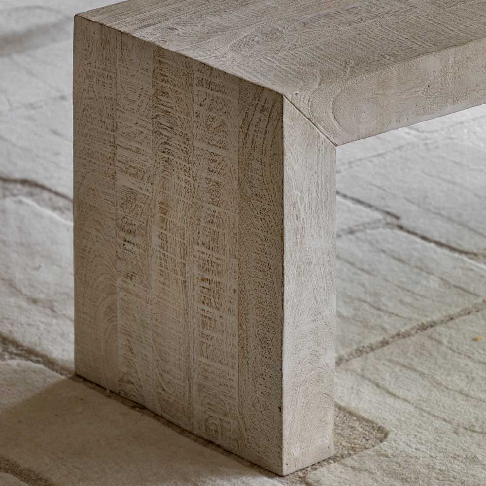 Helsinki Dining Bench Whitewash