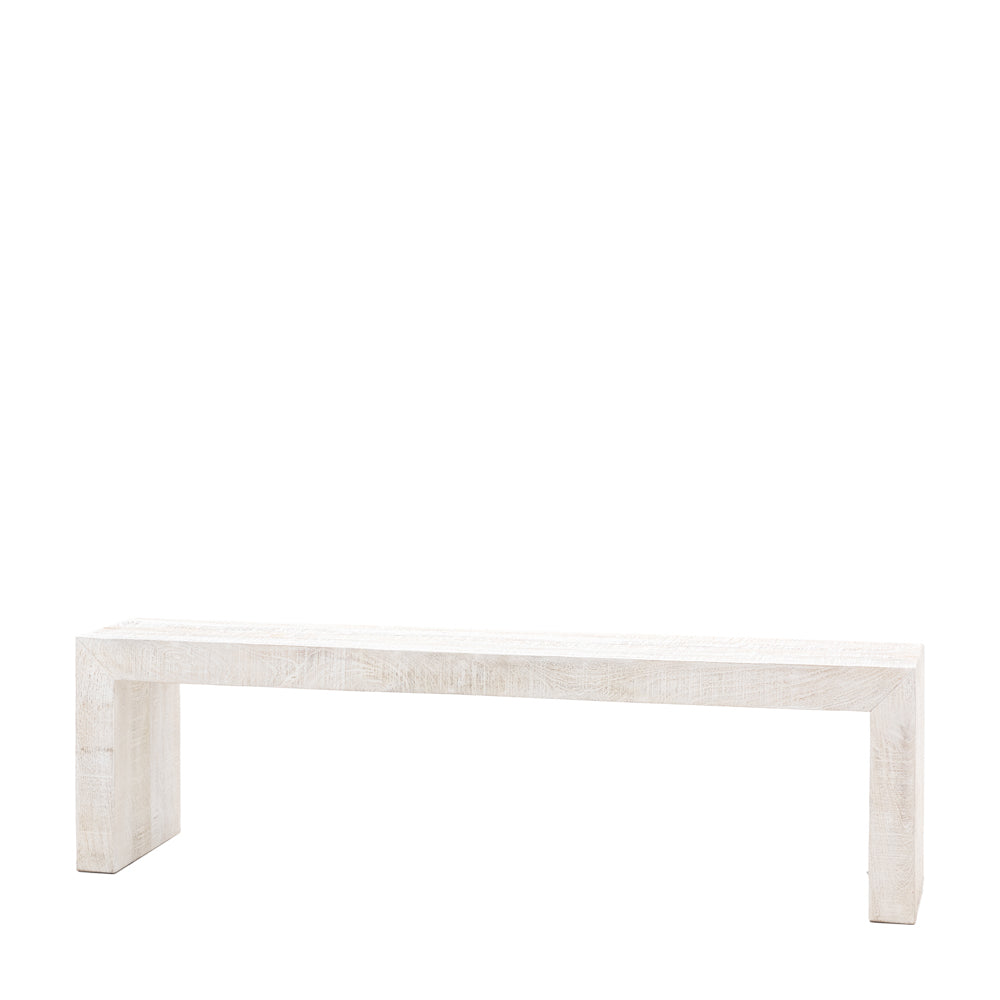 Helsinki Dining Bench Whitewash