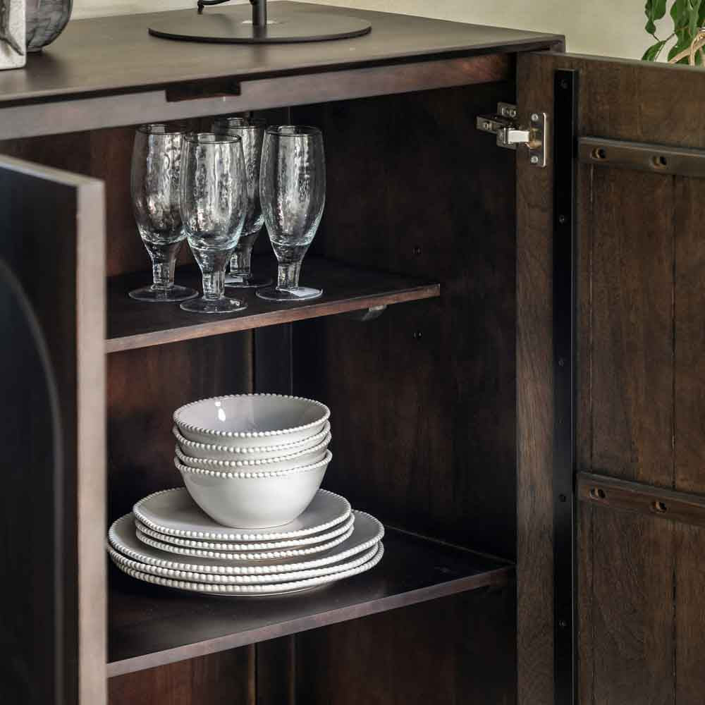 Arch 2 Door Cupboard Walnut