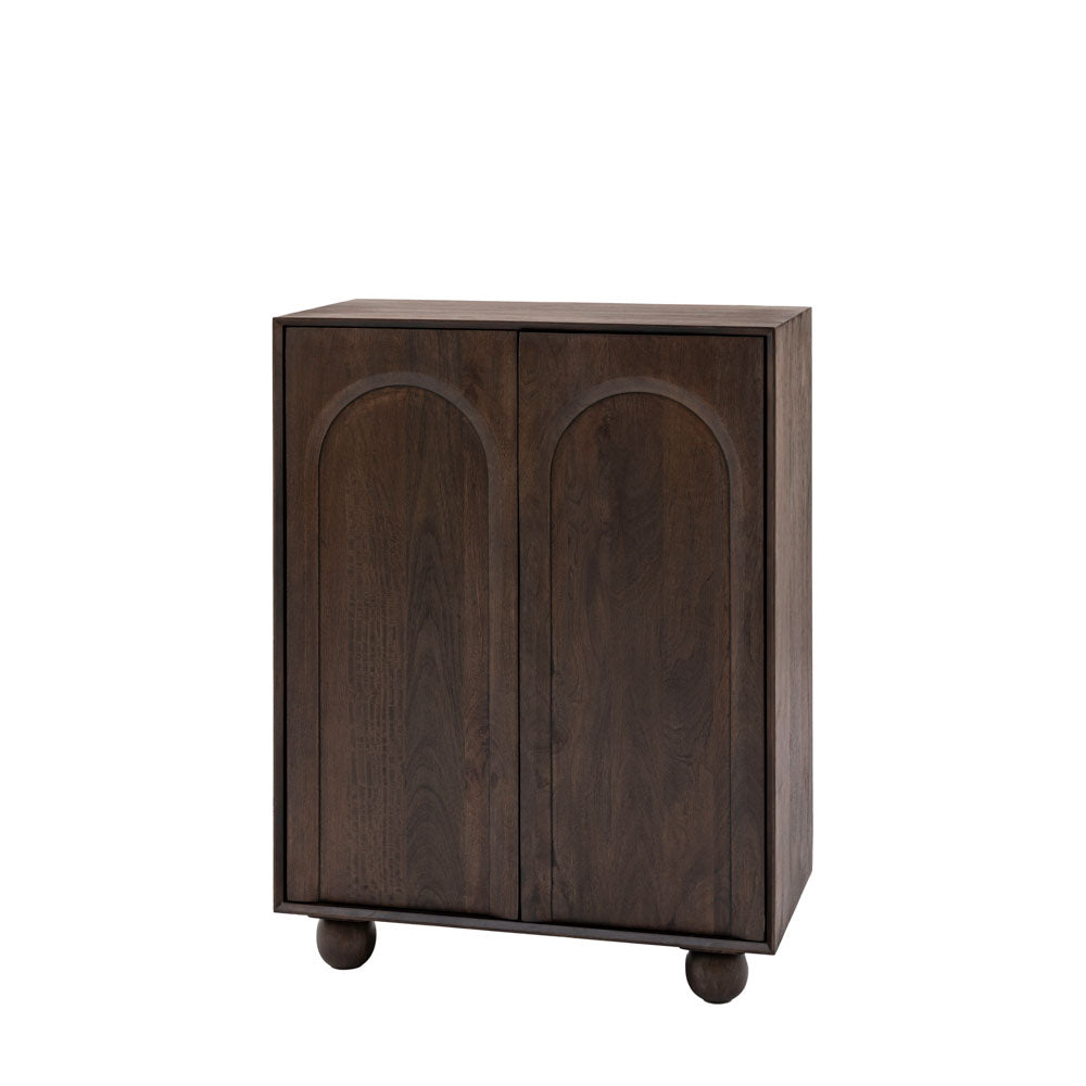 Arch 2 Door Cupboard Walnut