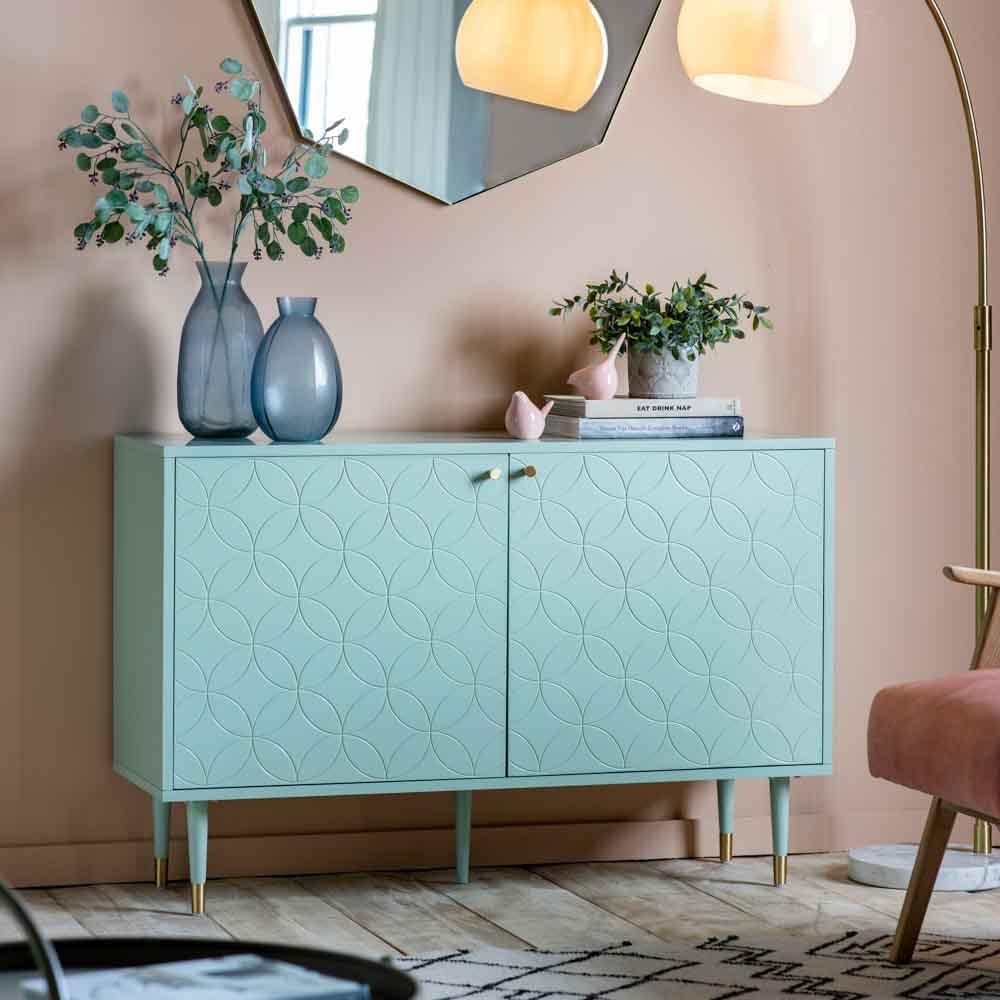 Turku 2 Door Cabinet Mint