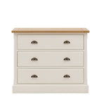 Oxford 3 Drawer Chest White