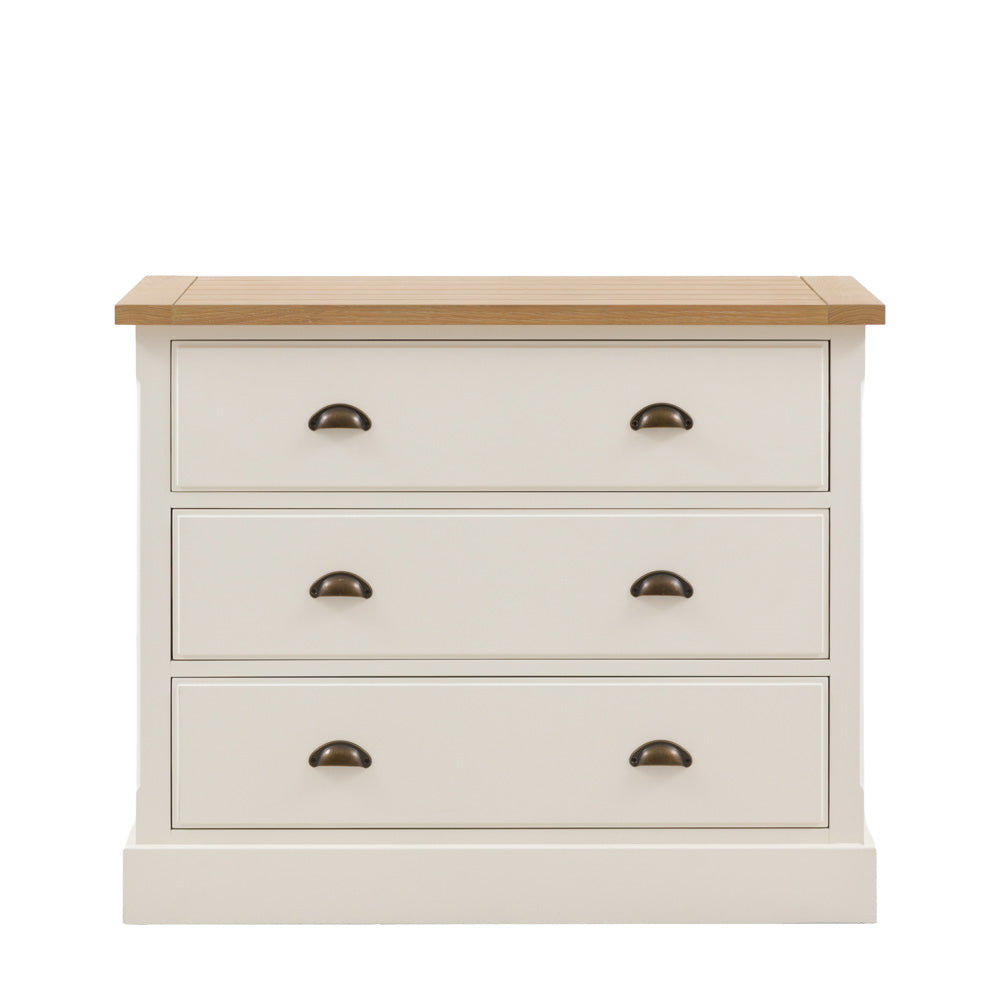 Oxford 3 Drawer Chest White
