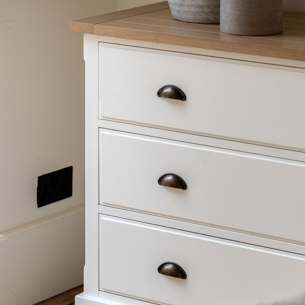 Oxford 3 Drawer Chest White