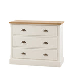 Oxford 3 Drawer Chest White
