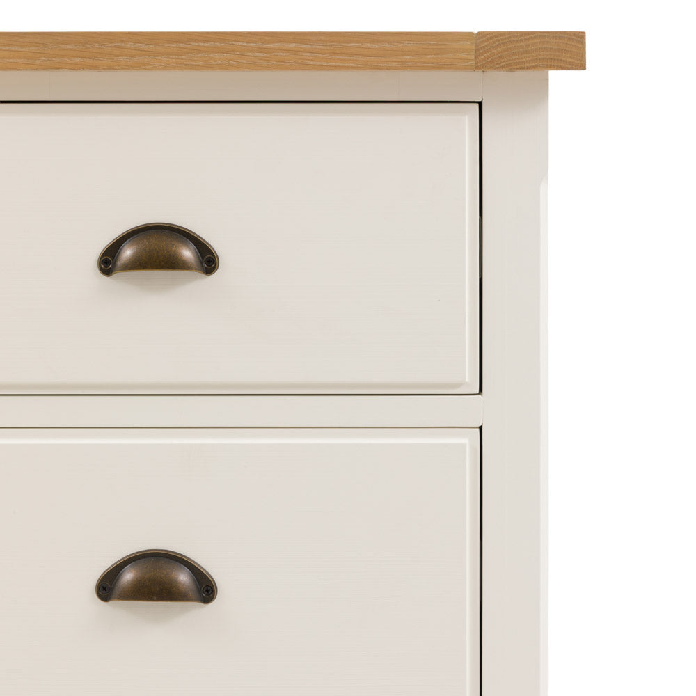 Oxford 3 Drawer Chest White