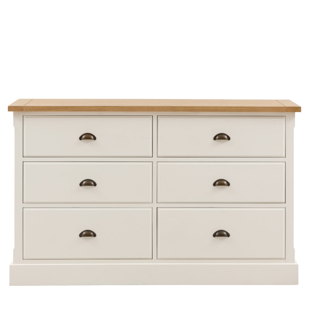 Oxford 6 Drawer Chest White