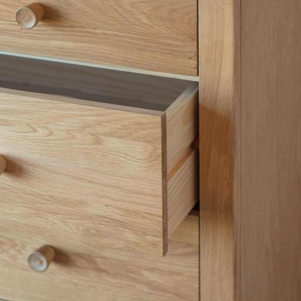 Harbin 5 Drawer Chest Oak