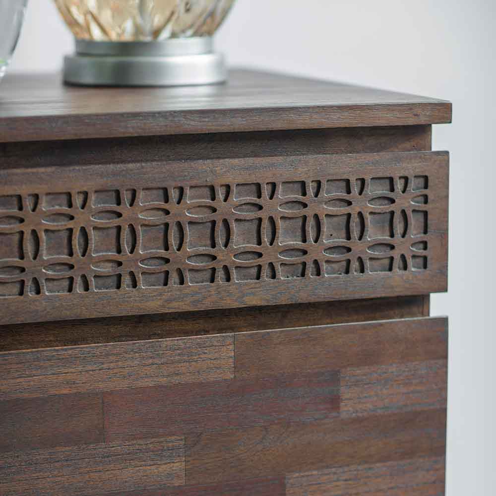 Aswan Retreat 4 Drawer Chest Brown Mango