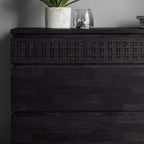 Aswan Boutique 4 Drawer Chest Black Mango