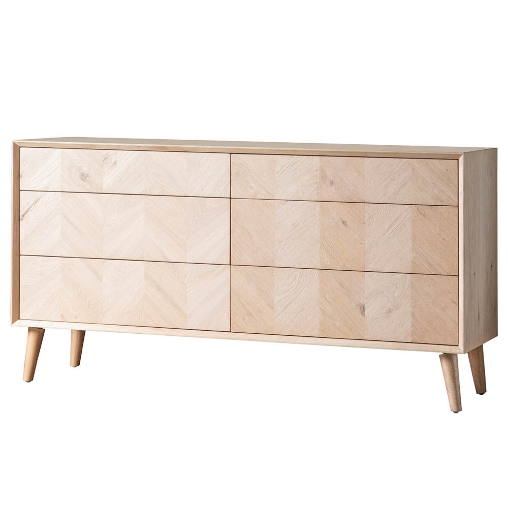 Florence 6 Drawer Chest Oak