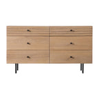Sapporo 6 Drawer Chest Oak