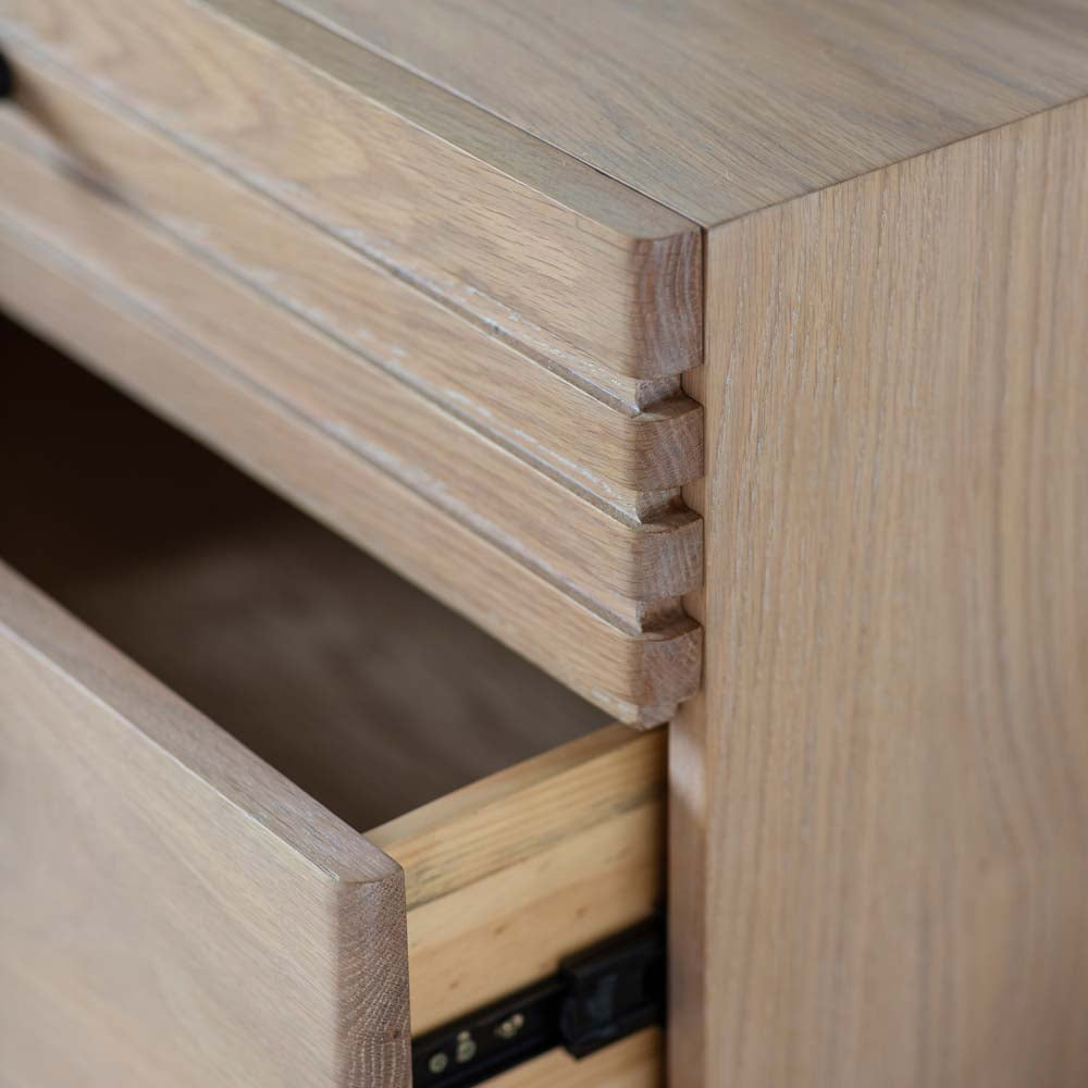 Sapporo 6 Drawer Chest Oak