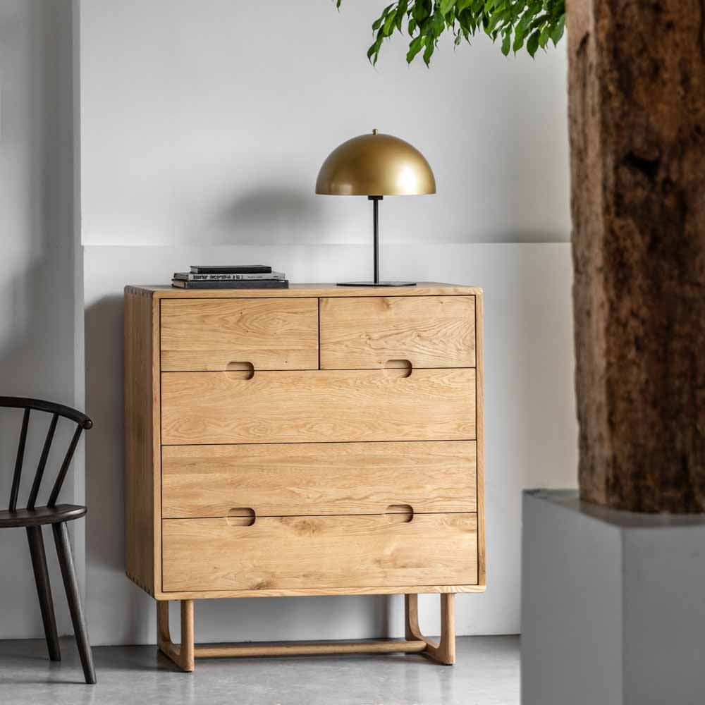 Hamburg 5 Drawer Chest Natural