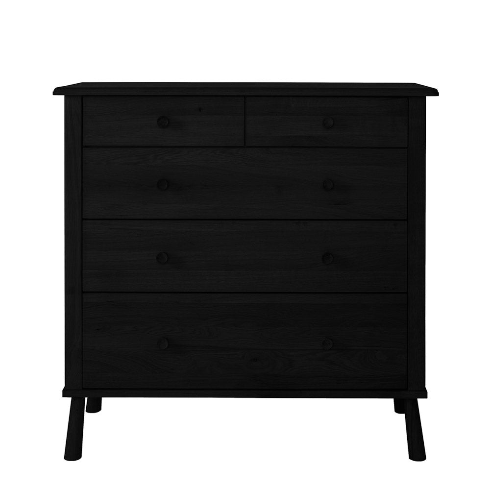 Harbin 5 Drawer Chest Black