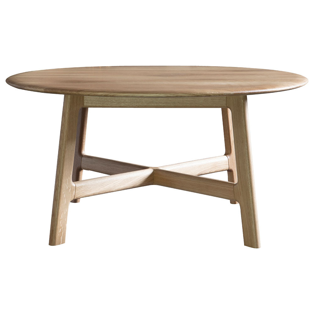 Girona Round Coffee Table Oak