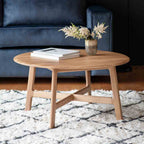 Girona Round Coffee Table Oak