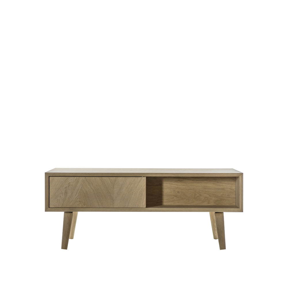 Florence 2 Drawer Coffee Table Oak