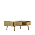 Florence 2 Drawer Coffee Table Oak
