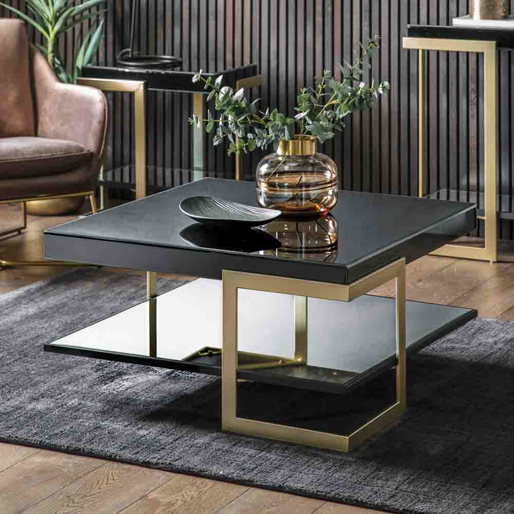 Kiel Coffee Table Black / Gold