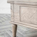 Reims Square 2 Drawer Coffee Table Natural