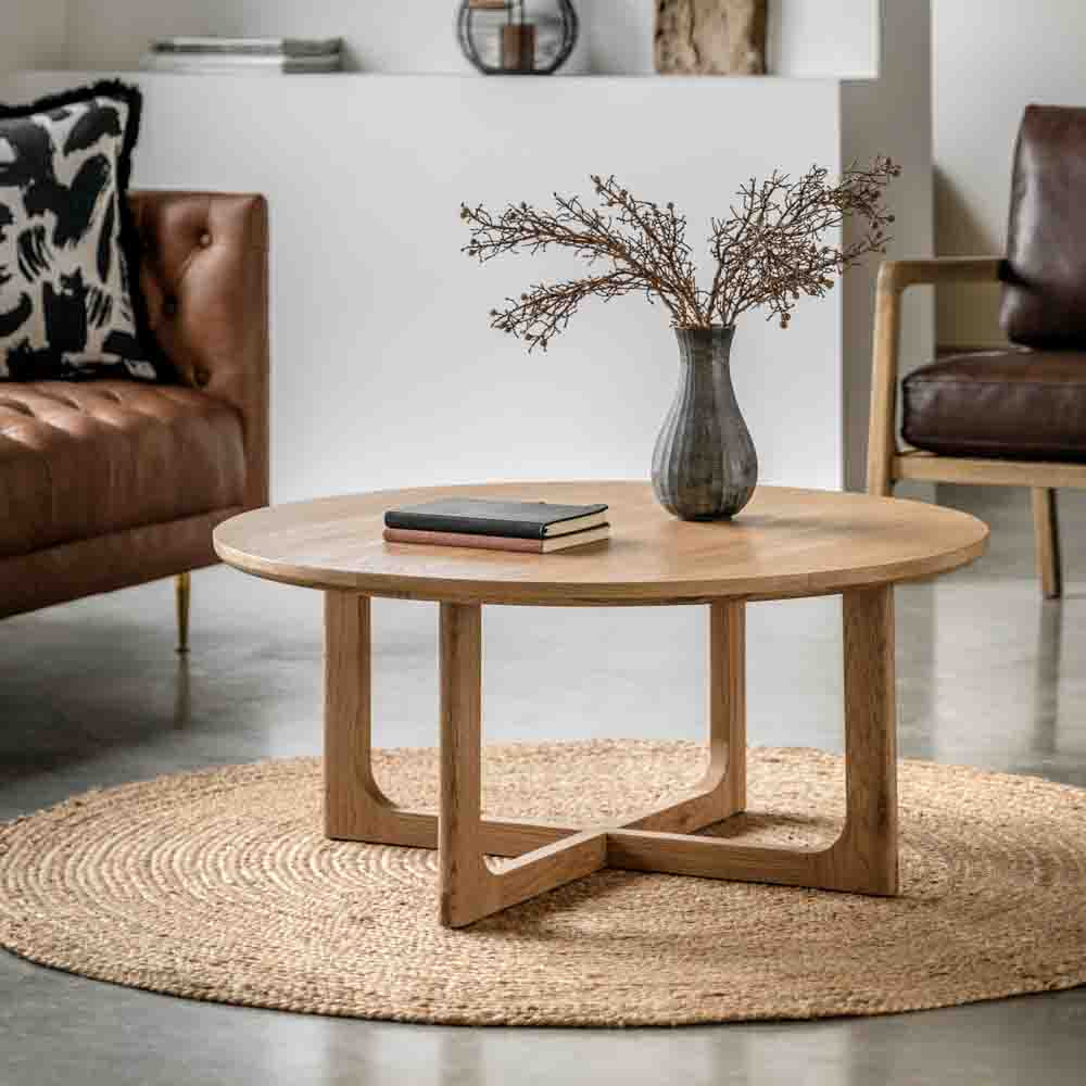 Hamburg Round Coffee Table Natural