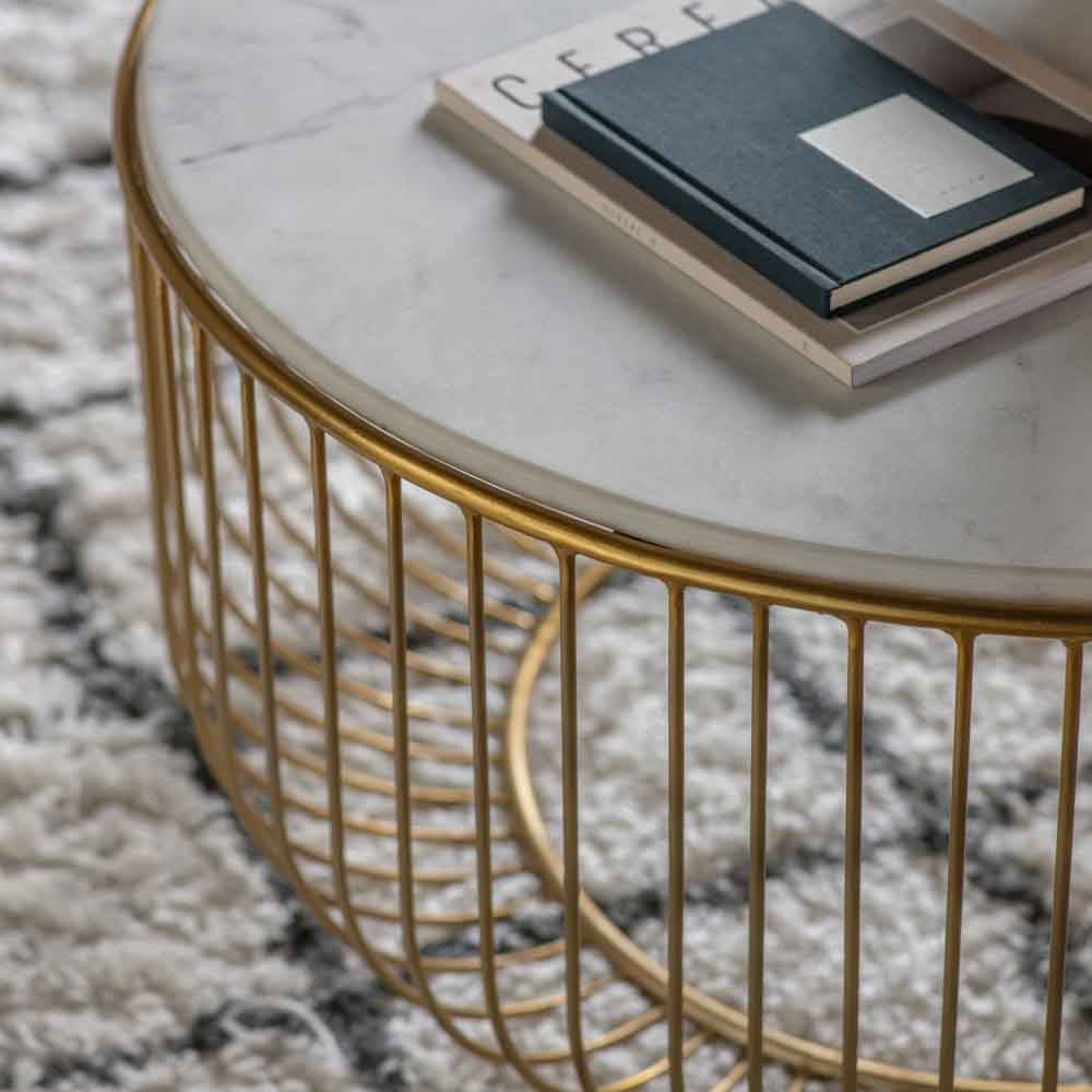 Saran Coffee Table Gold