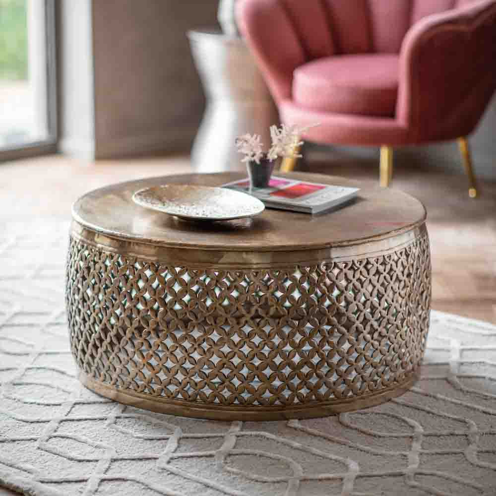 Rabat Coffee Table Light Gold