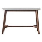 Managua Console Table Dark Wood / Marble