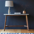 Managua Console Table Dark Wood / Marble