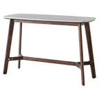 Managua Console Table Dark Wood / Marble