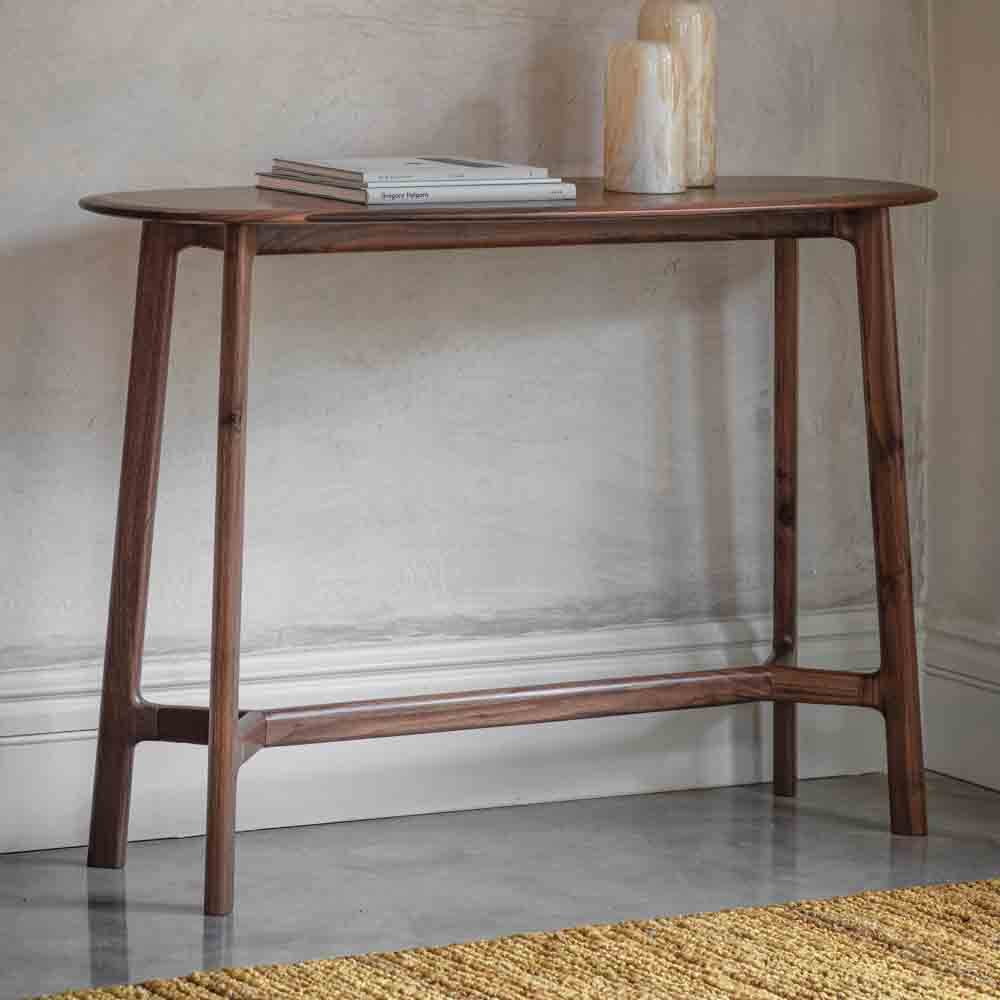 Girona Console Table Walnut