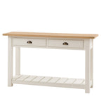 Oxford 2 Drawer Console Table White
