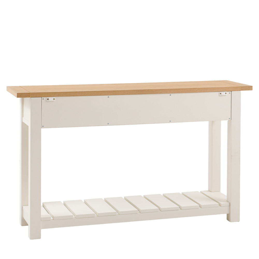 Oxford 2 Drawer Console Table White