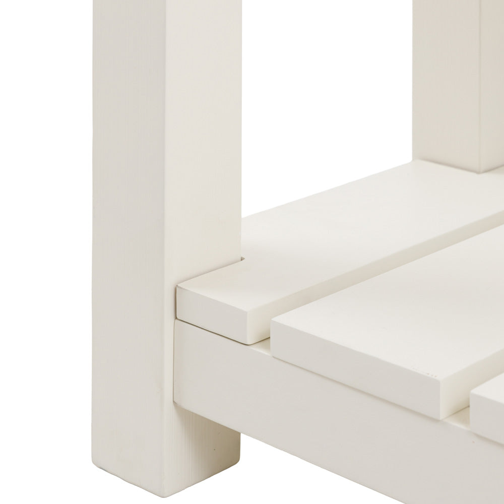 Oxford 2 Drawer Console Table White