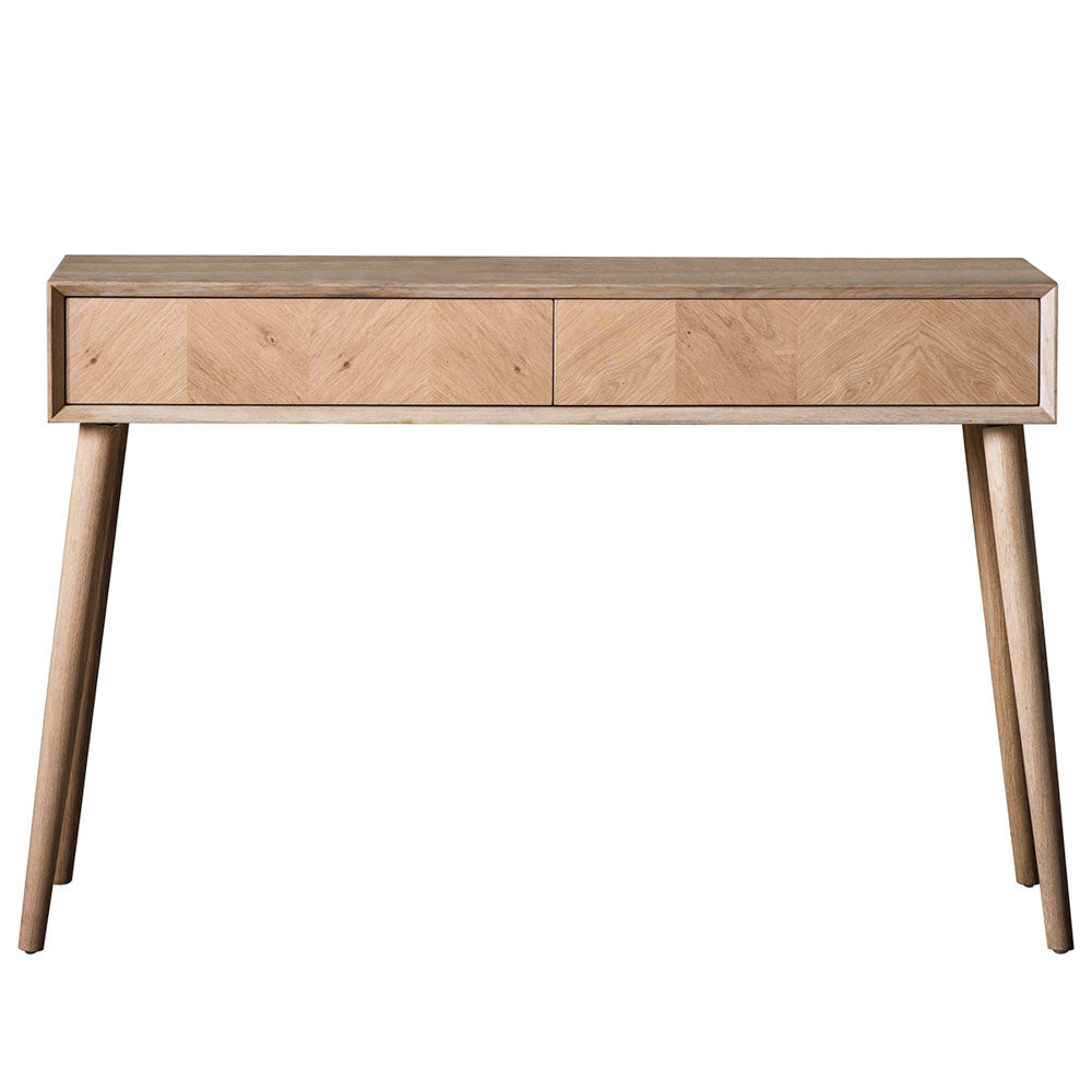 Florence 2 Drawer Console Table Oak