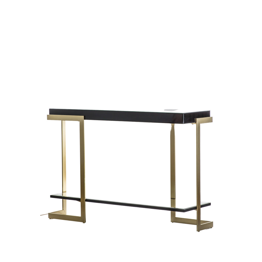 Kiel Console Table Black / Gold