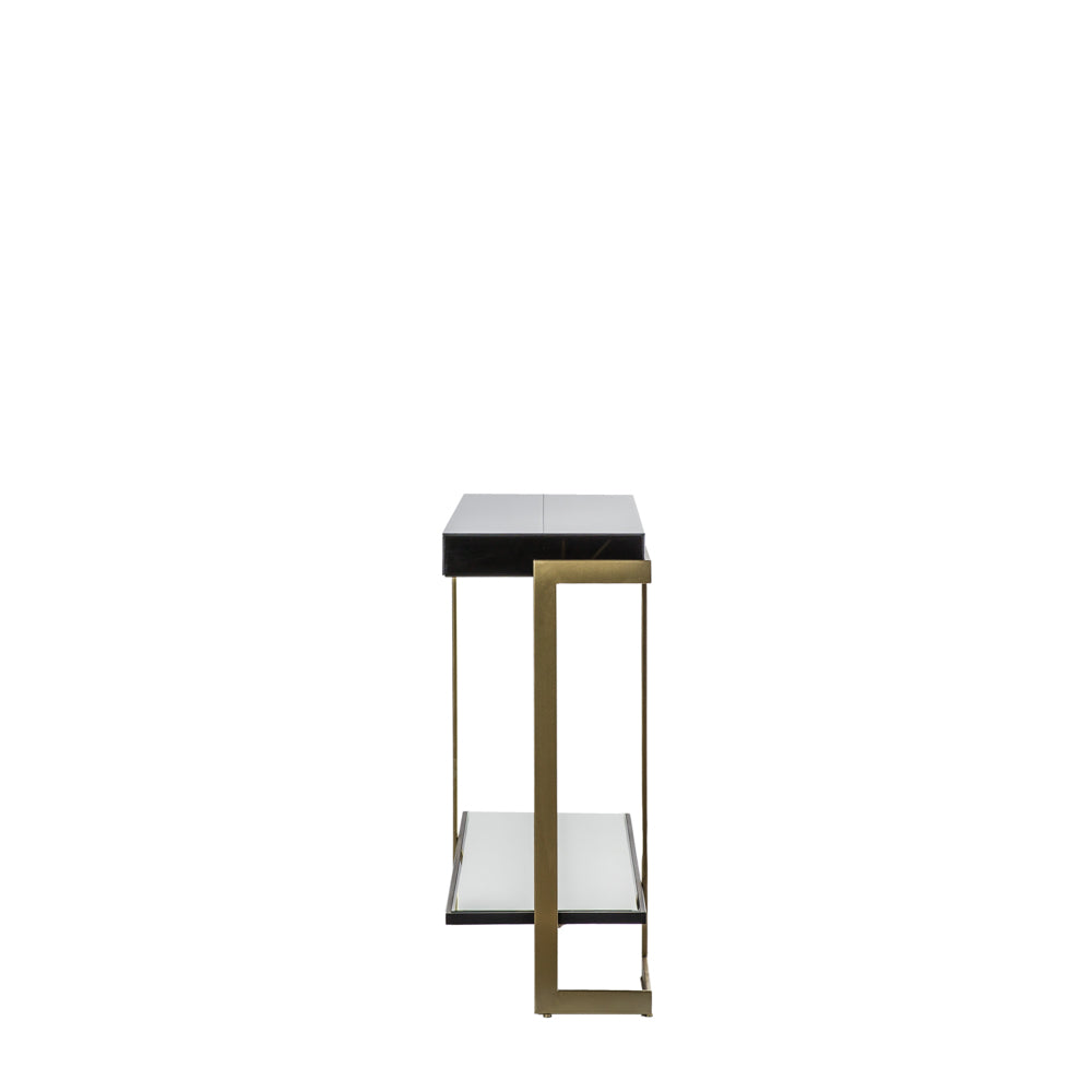 Kiel Console Table Black / Gold