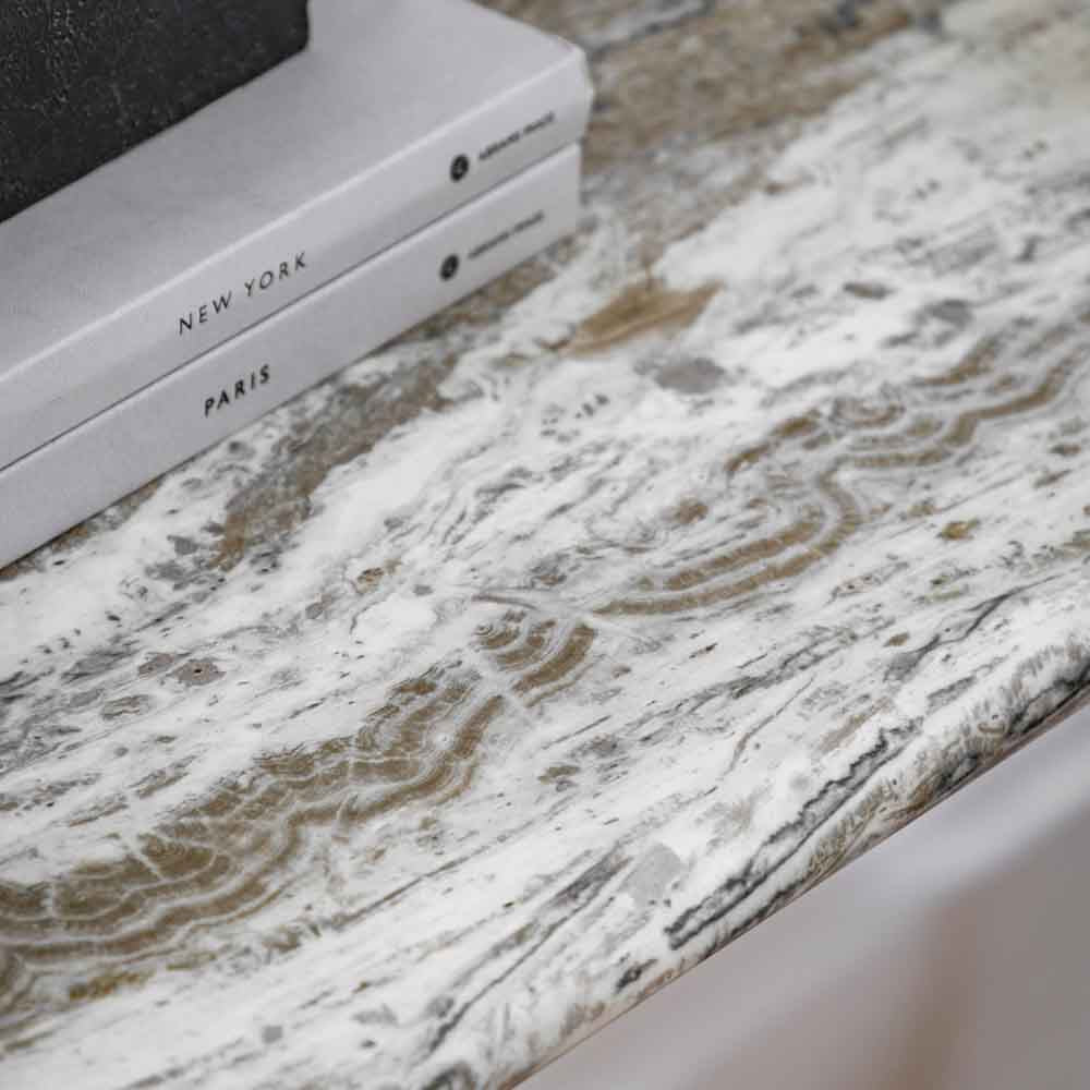 Guarda Console Table Green Marble