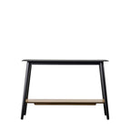 Pretoria Console Table with Shelf Black