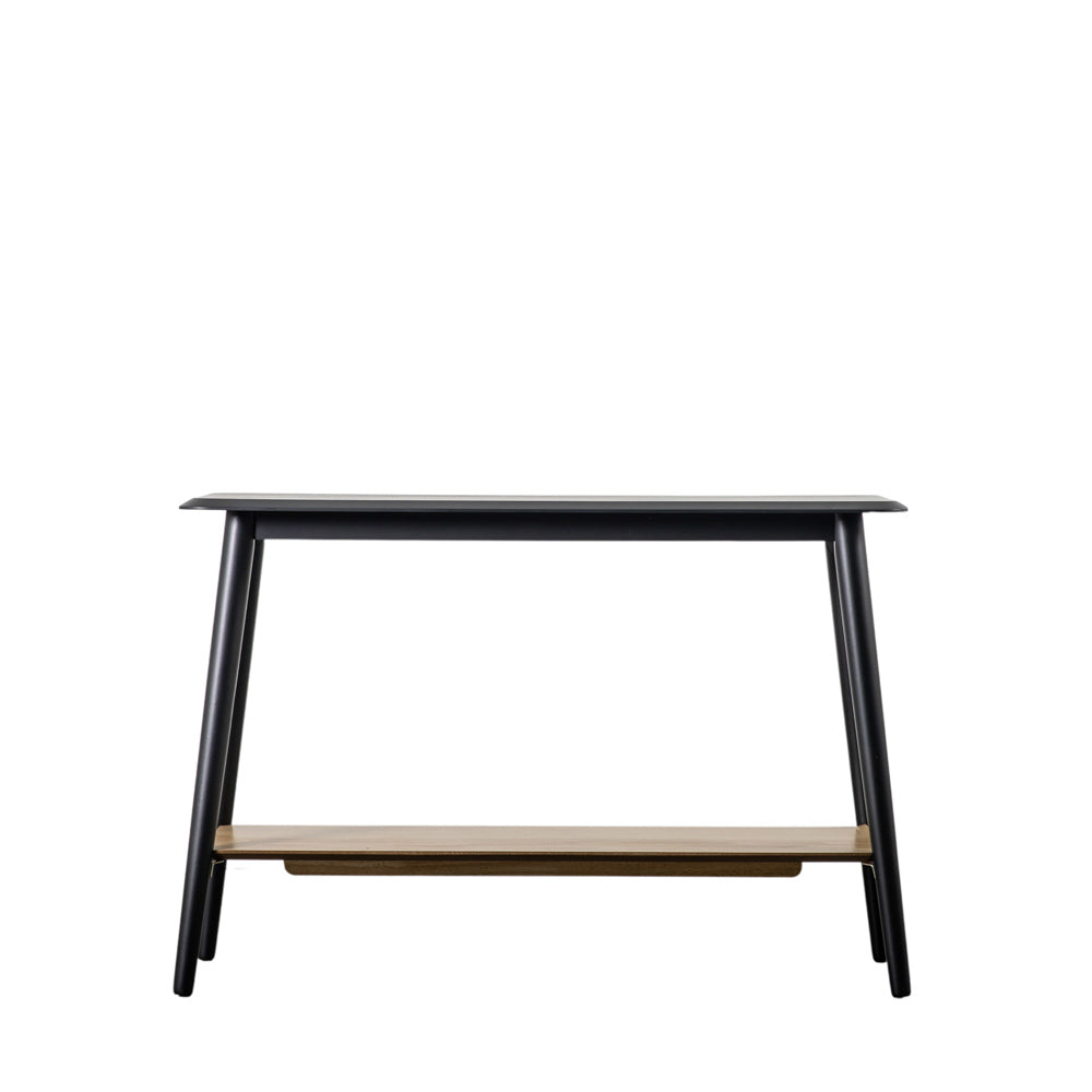 Pretoria Console Table with Shelf Black