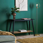 Pretoria Console Table with Shelf Black